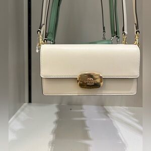 Coach Cream Leather Crossbody Bag